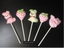 387sp Raspberry Turnover Dog Cat Strawberry Chocolate or Hard Candy Lollipop Mold